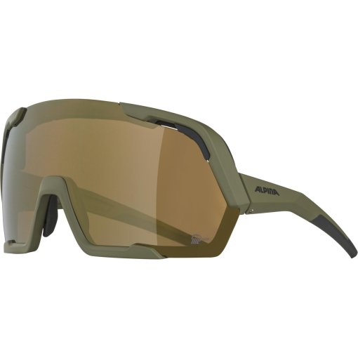 Foto de Alpina Rocket Bold Q-Lite Gafas - olive matt/mirror bronce
