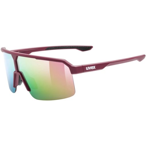 Produktbild von Uvex ramp Fahrrad-Brille - burgundy matt/mirror rose