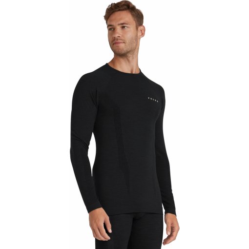 Foto de Falke Camiseta de Manga Larga Hombre - Wool-Tech - negro 3000