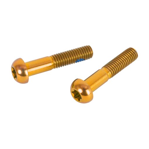 Photo produit de OAK Components Kit de vis pour Matchmaker - Titane | M5x25 | 2 pièces - l&#039;or