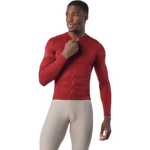 Photo produit de Castelli Espresso 2 Maillot à manches longues pour hommes - garnet 506