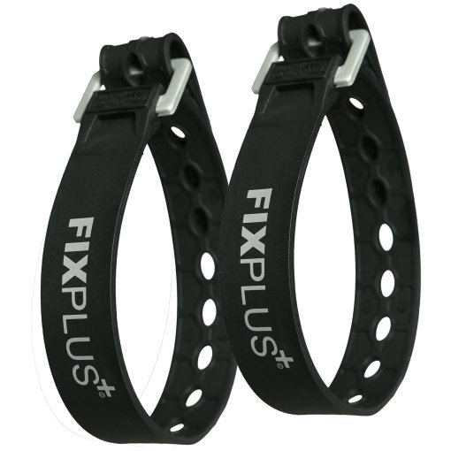 Produktbild von FixPlus Strap Gummizurrband 23cm - 2 Stück - schwarz