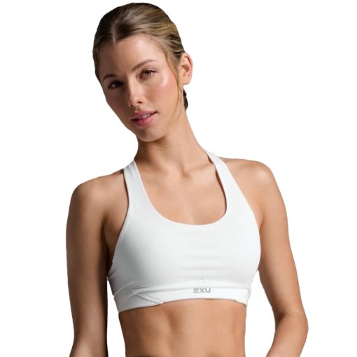 Photo produit de 2XU Aero Mesh Soutien-gorge de sport avec soutien moyen Femmes - white/silver reflective