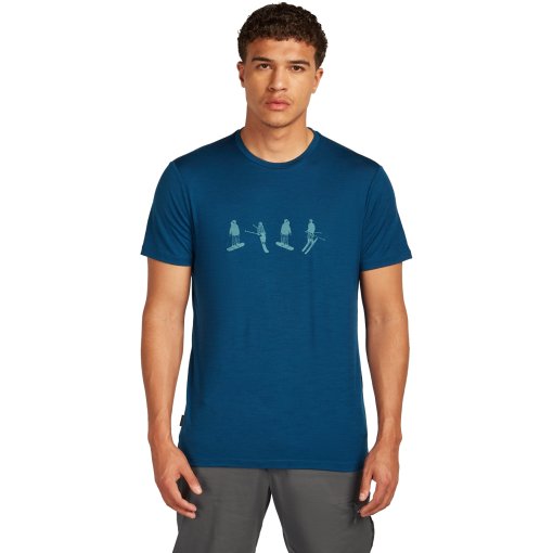 Foto de Icebreaker Camiseta Hombre - Merino 150 Tech Lite Snow Day - Atlantis