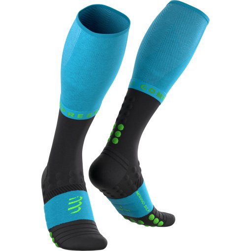 Picture of Compressport Full Winter Run Compression Socks - norse blue/black
