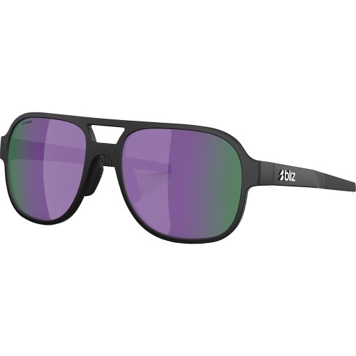 Photo produit de Bliz A006 Lunettes de soleil - Matte Black - Smoke/Purple Multicolor