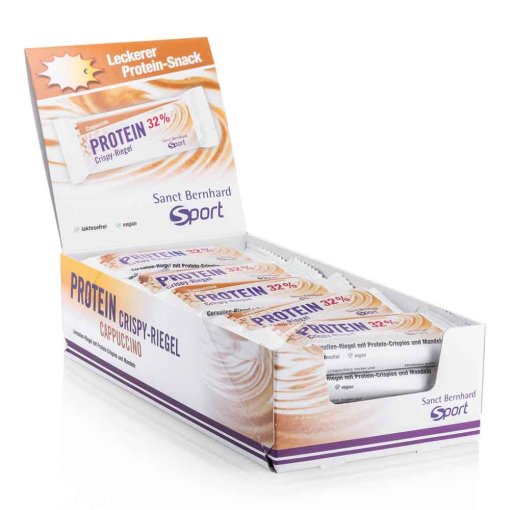 Produktbild von Sanct Bernhard Sport Protein-Crispy-Riegel 32% - 20x35g