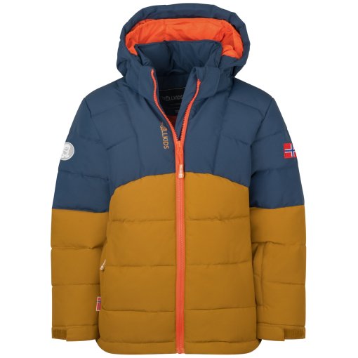 Foto de Trollkids Chaqueta Niño - Gryllefjord - Bronze/Mystic Blue/Flame Orange