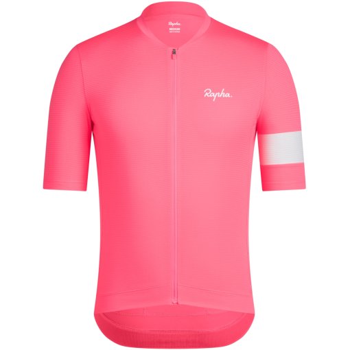 Foto de Rapha Maillot de Manga Corta Hombre - Core Lightweight - high-vis pink/white alyssum
