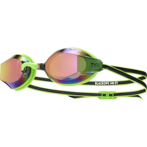 Picture of TYR Black Ops 140 EV Racing Mirrored Goggles - bright green/black