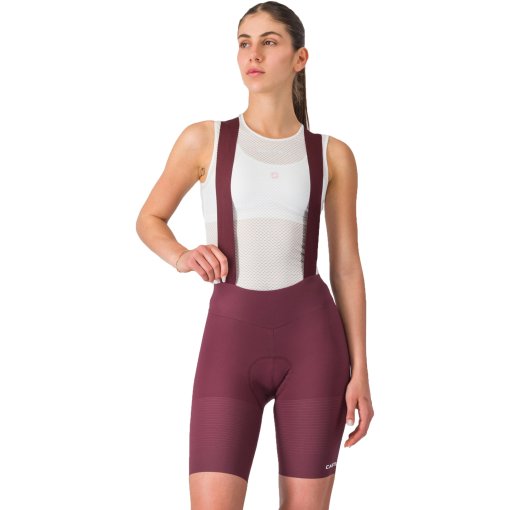Produktbild von Castelli Premio Evo DT Trägerhose Damen - deep bordeaux/rosa giro 625