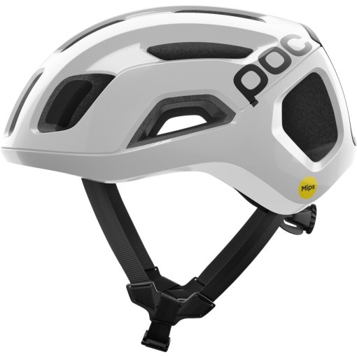 Produktbild von POC Ventral Air MIPS Helm - 8878 Hydrogen White/Uranium Black Matt w. Logo