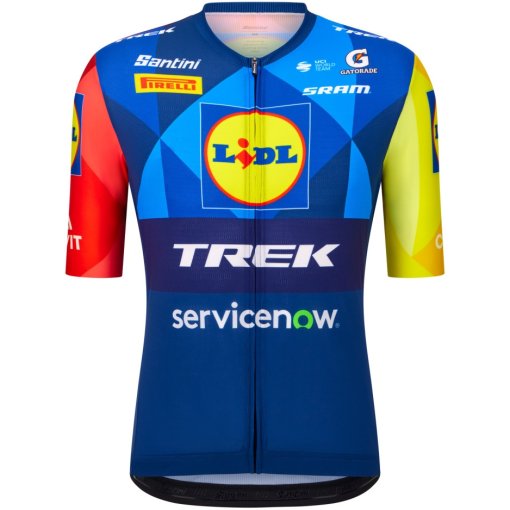 Productfoto van Santini Team Lidl-Trek 2026 Fan Line Shirt voor fietsen heren RE97175C26LT - print