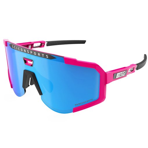 Photo produit de Scicon Lunettes - Aeroscope - Pink Fluo - Multimirror Blue | Pink