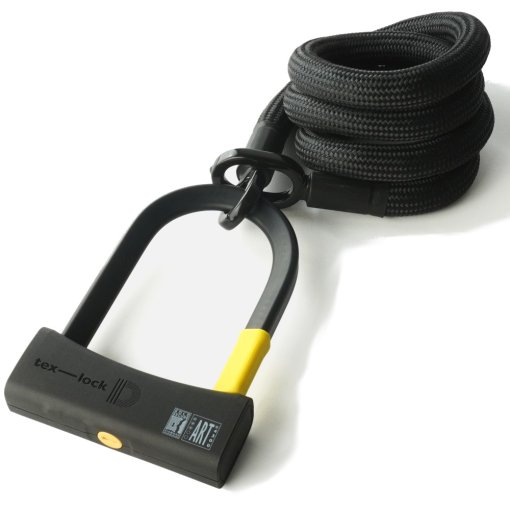 Foto de tex–lock Candado en U - eyelet inkl. D-Lock - 160 cm - onyx black