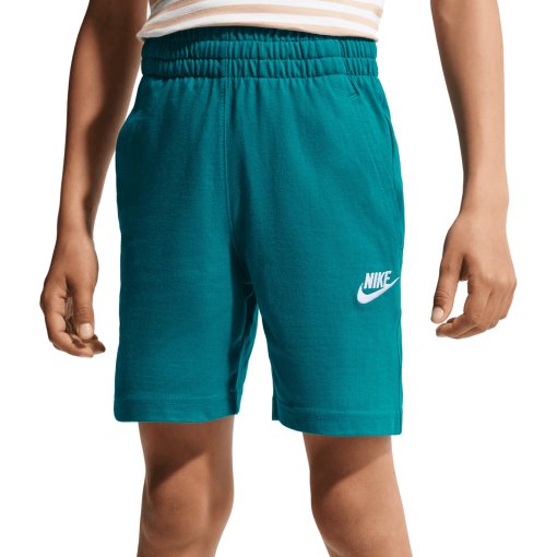 Photo produit de Nike Sportswear Knit Short 6&quot; Kids - bright spruce/white FZ5512-372