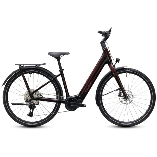 Picture of CUBE KATHMANDU HYBRID C:62 SLX 400X - Easy Entry - Carbon Electric Touring Bike - 2027 - liquidred / red