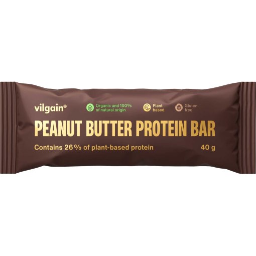 Productfoto van Vilgain BIO Proteïnerepen met pindakaas - 12x40g