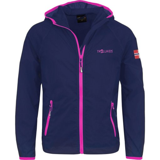 Foto de Trollkids Chaqueta Running Niño - Fjell - Navy/Magenta