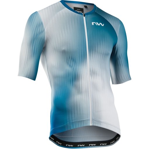 Photo produit de Northwave Maillot Manches Courtes Homme - Blade - white/blue 150