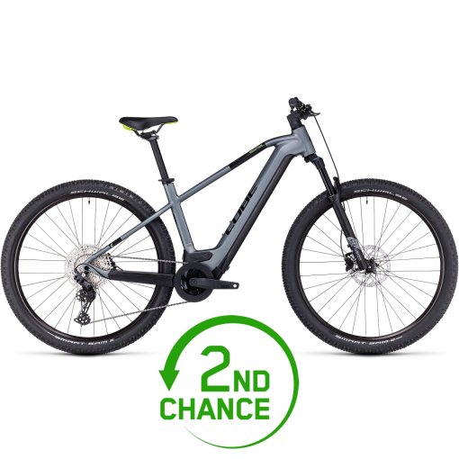 Produktbild von CUBE REACTION HYBRID Pro 625 - E-Mountainbike - 2023 - flashgrey / green - B-Ware