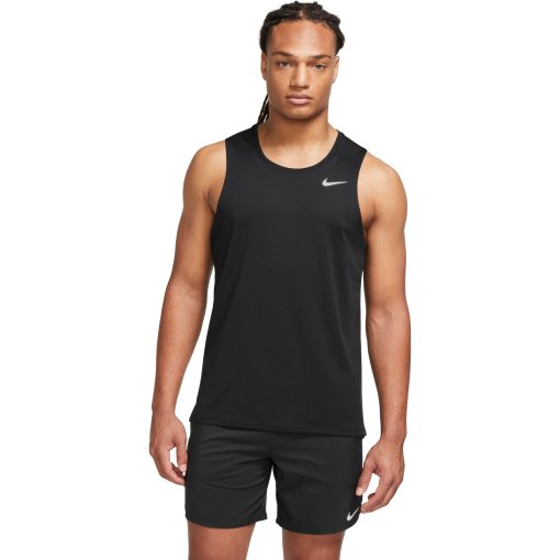Photo produit de Nike Debardeur Sport Homme - Dri-FIT Miler - black/reflective silver DV9321-010
