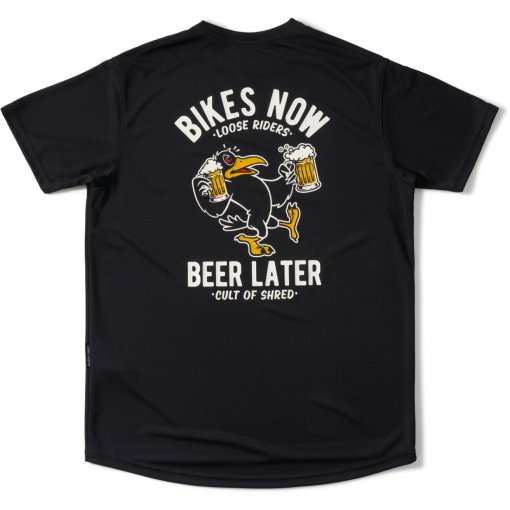 Foto de Loose Riders Maillot de Manga Corta Hombre - Grip It! - Drinky Crow Black