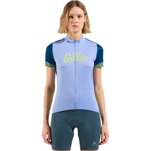 Foto de Odlo Maillot Ciclismo Mujer - Essentials Vintage - blue heron