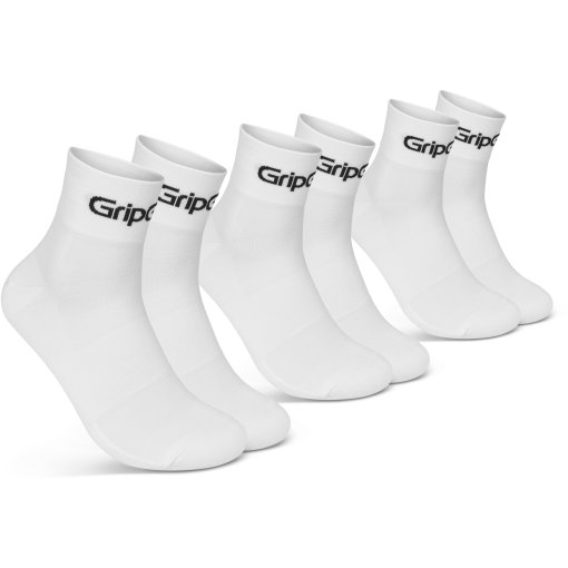 Productfoto van GripGrab RIDE Low Cut Sokken 3-pack - White