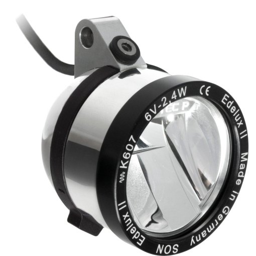 SON Edelux II LED Front Light with Inverted Mount - silver