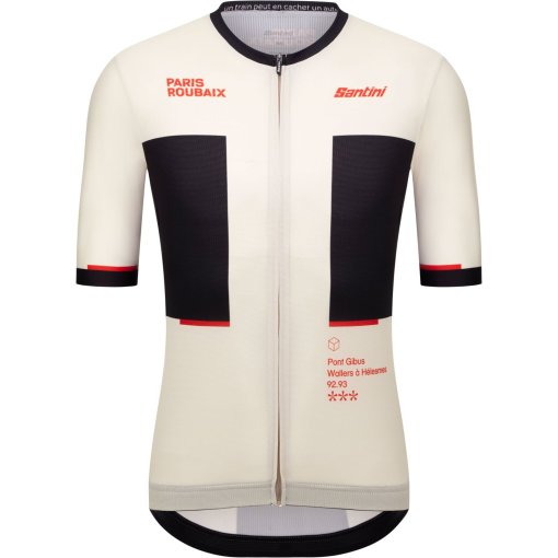 Foto de Santini Maillot de Manga Corta Hombre - Paris Roubaix Cycling RE97175CGIBUS - Print
