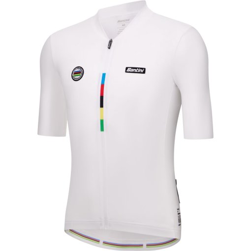 Santini UCI World Champion Mondo Jersey Men RE94075SMONDO - white