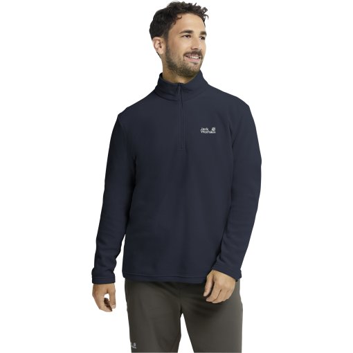 Photo produit de Jack Wolfskin Taunus 100 Half Zip Pullover pour hommes - midnight sky