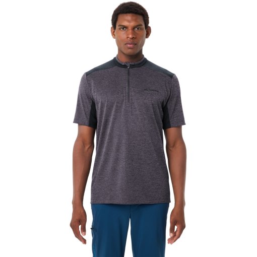 Photo produit de Vaude T-Shirt Manches Courtes Homme - Tamaro Half-Zip IV - purple ash