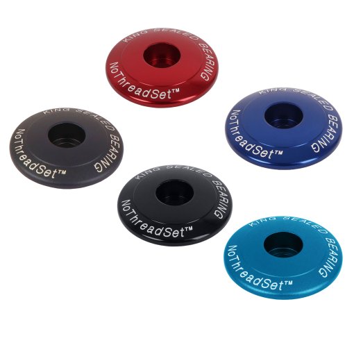 Productfoto van Chris King NoThreadSet Ahead-Kap - 1 1/8&quot; - Classic Logo Print - verschillende kleuren