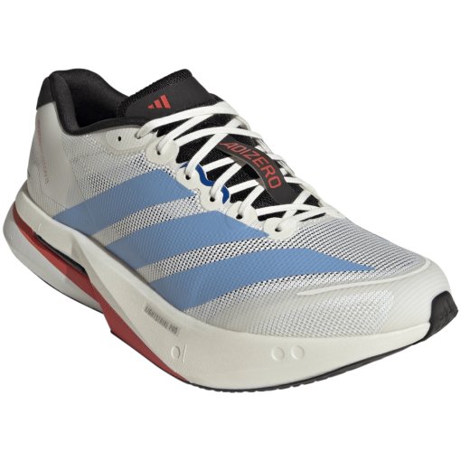 Picture of adidas Adizero Boston 13 Running Shoes Men - off white/light blue/gold metallic KK4992