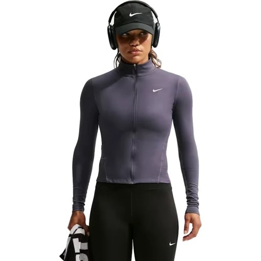 Photo produit de Nike Veste Femme - One Dri-FIT Fitted - gridiron/white IM7046-013