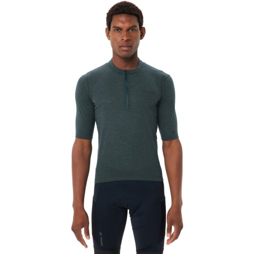 Photo produit de Vaude Maillot Manches Courtes Homme - Kuro Half-Zip - deep pond
