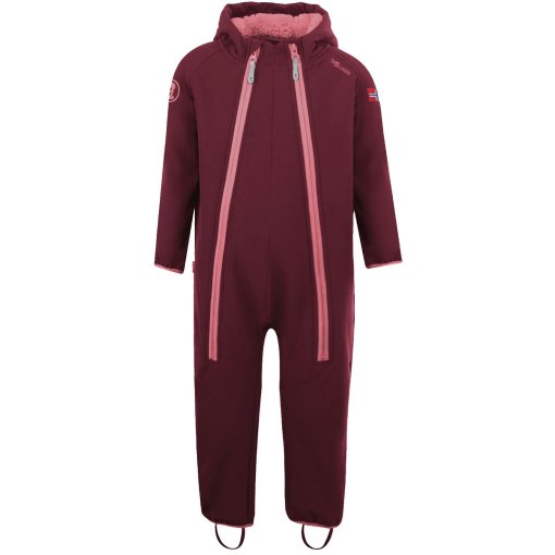 Foto de Trollkids Mono Niño - Nordkapp - Maroon Red/Antique Rose
