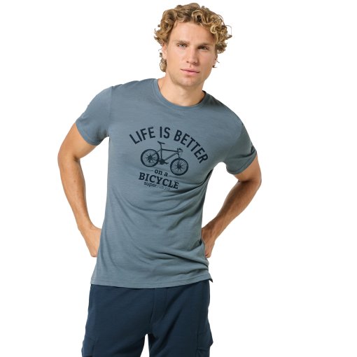Produktbild von SUPER.NATURAL Better Bike T-Shirt Herren - Stormy Weather/Blueberry
