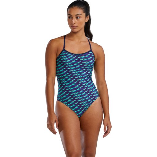 Foto de TYR Traje de Baño Mujer - Dragonflyte Durafast Elite® Trinityfit - green/navy
