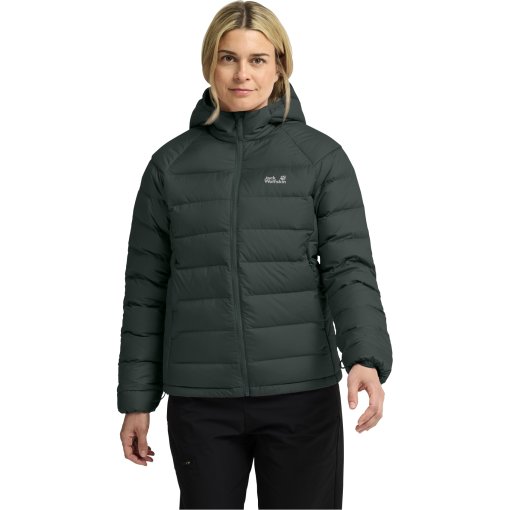 Produktbild von Jack Wolfskin Wild Pass Daunen-Kapuzenjacke für Damen Rds - sago palm