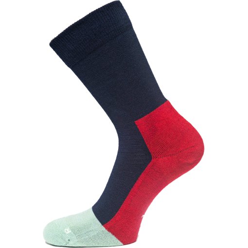 Immagine prodotto da Ulvang Calzettoni - Hero Warm Crew - Navy Blue / Chili Red / Granite Green