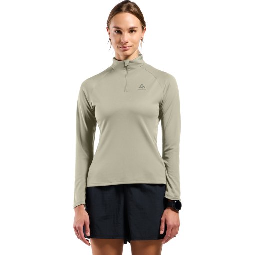 Foto de Odlo Midlayer Running Mujer - Essentials Half Zip - agate gray
