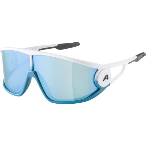 Foto de Alpina Gafas - Legend - white matt/mirror blue