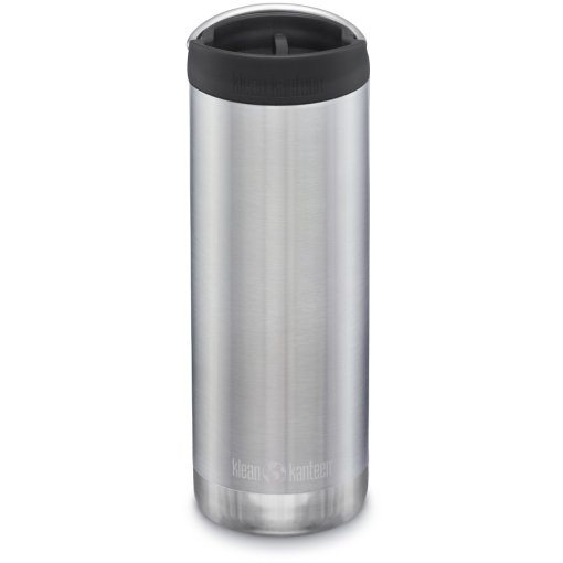 Photo produit de Klean Kanteen Bouteille Thermique avec Café Cap - TKWide 473 ml - brushed stainless