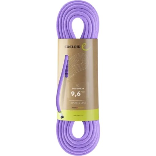 Photo produit de Edelrid Neo 100 3R 9,6 mm Corde escalade - 50 m - lavender