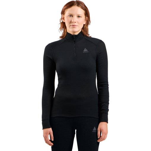 Foto de Odlo Camiseta Interior Manga Larga Mujer - Active Warm Half-Zip Turtleneck - negro