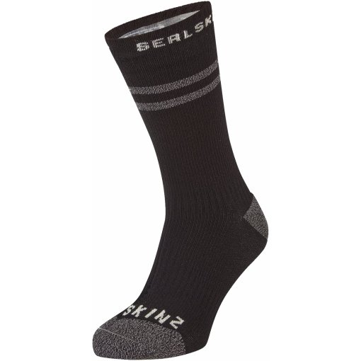 Foto de SealSkinz Calcetines Medianos Impermeables - Scoulton Warm Weather con Hydrostop - Negro