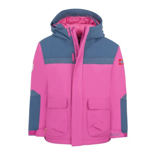 Foto de Trollkids Chaqueta Niño - Finnmark XT - Bright Berry/Mystic Blue/Light Magenta